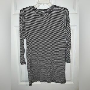 Old Navy Luxe Black/White Striped Shirt